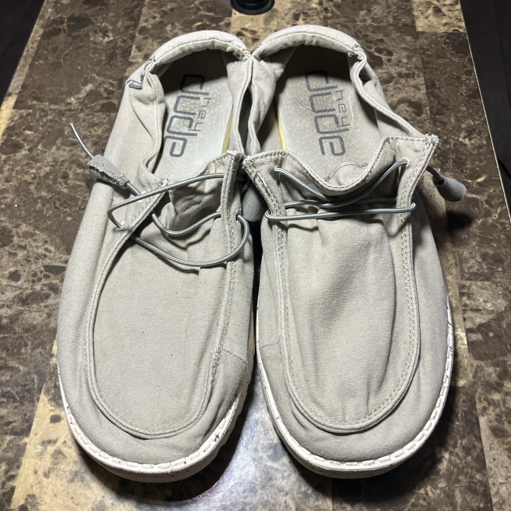 Hey Dude Wendy Women Size 11 Shoes Gray Comfort Casual Walking Stretch Slip On